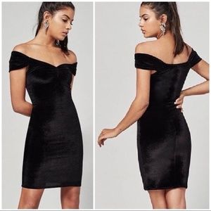 Reformation Ginger Velvet black dress new with tag